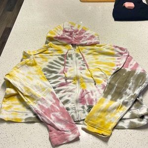 Tie-Dye zip up jacket/Old Navy/Size XL
